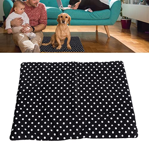 Haustier Heizkissen mit USB Aufladung, Drei Einstellbare Temperaturstufen, Waschbar, Faltbar, Feine Haptik, Warm, Atmungsaktiv und Bequem, Heizkissen für Katzen, Hunde und Andere Haustiere(Schwarz)
