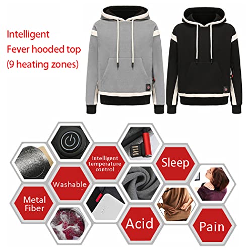 LANGWEI Outdoor Sport Heated Plus Fleece Sweater Flannel Lined Active Hooded Jacket Cotton Workwear Winter Coat2