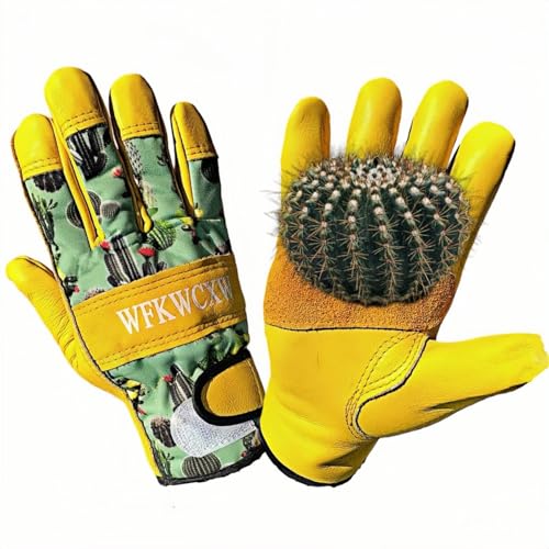 wfkwcxw Womens/Mens Work Gloves for Rose and Cactus Handling, Cow