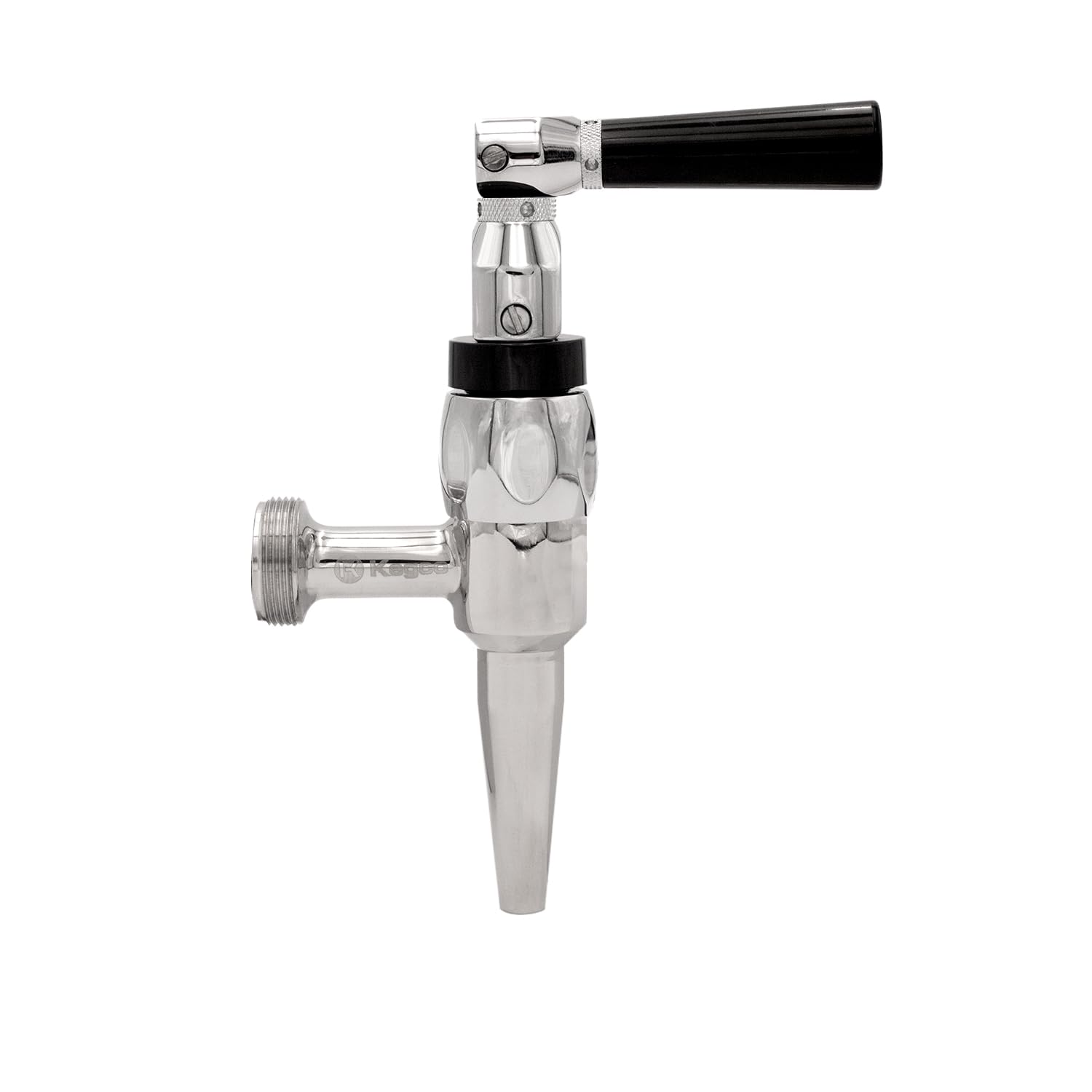 Kegco GSF-C - Grifo de cerveza Stout, acero inoxidable, cromado