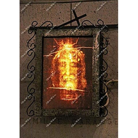 MUST SEE ALL PHOTOS TO SEE WHAT YOU RECEIVE! Religious Photograph Exhibit Devoted to Shroud of Turin Face of Jesus Christ Sacre Coeur Montmartre Paris France Europe Fine Art Print Wall Art Photo Cover