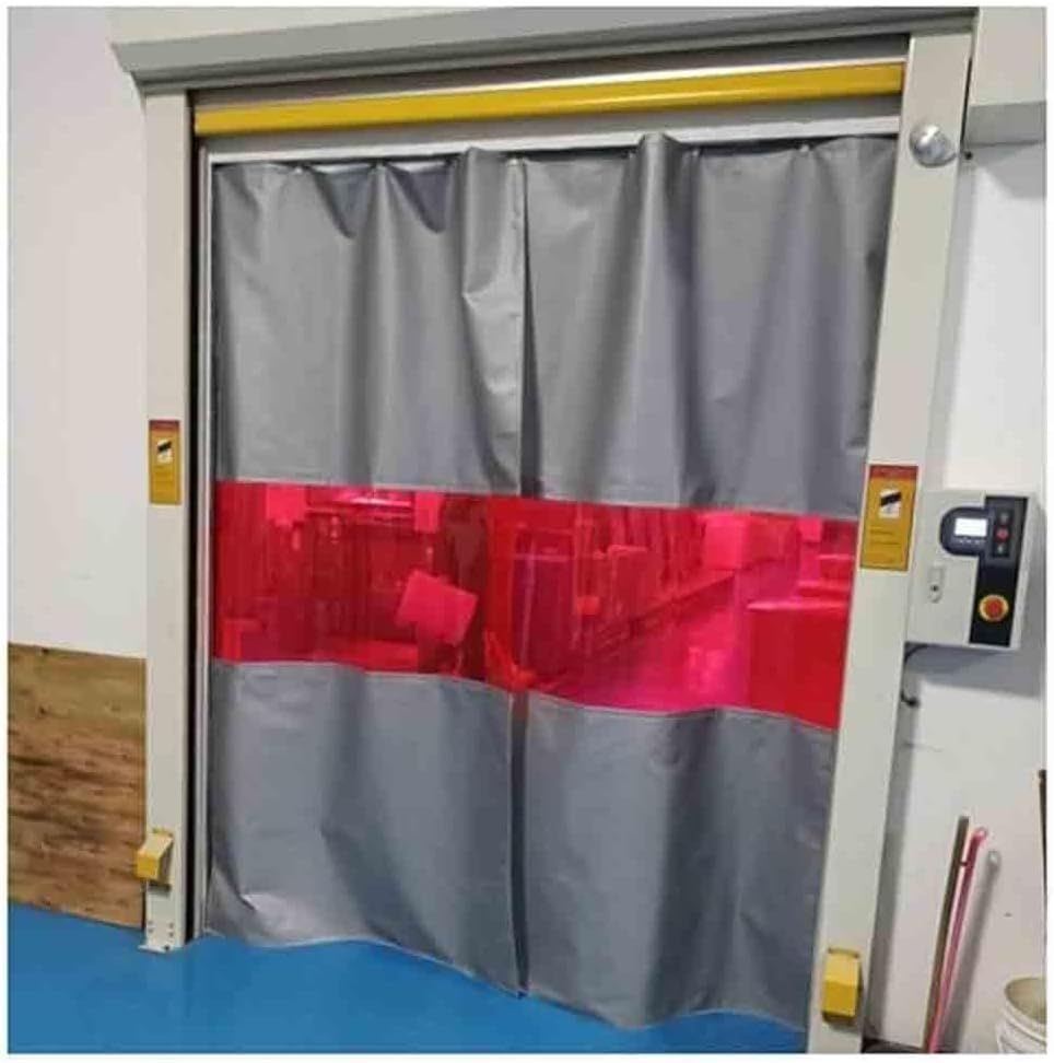 Industrial Welding Protection Curtain with Fire Retardant Blankets - 10x2.5m (32.8x8.3ft) Welding Screen with Red Viewing Window for Warehouse & Workshop Safety