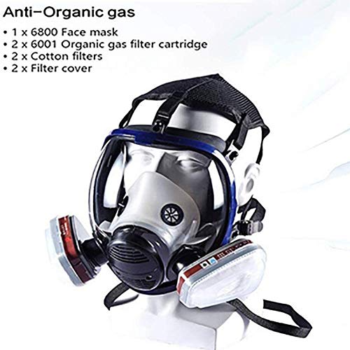 BOYZ Respirator Gas Mask (Respirator +Canister) Widely Used in Organic Gas,Paint Spary, Chemical,Woodworking,Dust