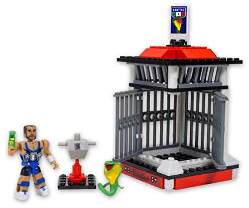 WWE Stack Down Universe Santino Marella's Cobra Cage 70 Pcs 21003 Construction Works with Major Block Brands