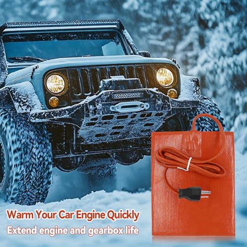Hsokew 48302441 Silicone Car Heater Pad Engine Oil Heater Pad, 6 Inch X 8 Inch Universal Engine Heater Car Oil Pan Heater Pad 120V,300W Self-Adhesive Battery Heater Pad For Car Oil Pan/Tank Type Cold Weathe thumb #6