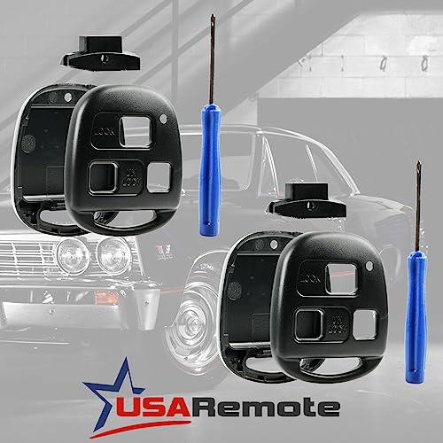 2 Fits Case Shell Key Fob Keyless Entry Remote (Cutting Not Required) #TOP1