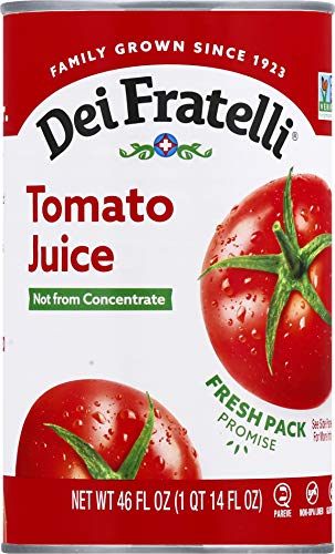 Dei Fratelli Tomato Juice, Vine Ripened Not From Concentrate, 46Oz (6 Pack) #TOP26