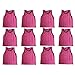 BlueDot Trading Adult Sports Pinnies Scrimmage Training Vests (12-Pack), Pink