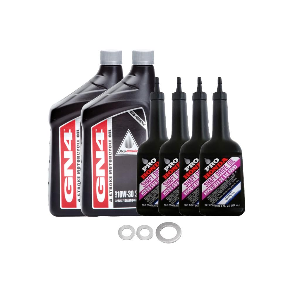 Tusk Drivetrain Oil Change Kit with Pro Honda Oil Compatible with Honda Pioneer 1000 2016-2024/Pioneer 1000-5 2016-2024