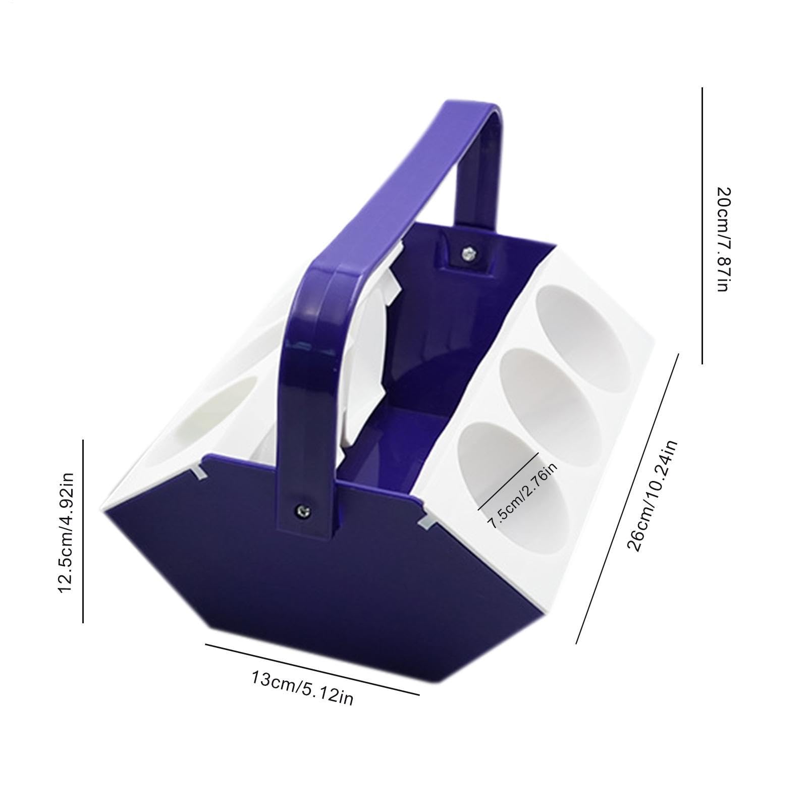 Porte-gobelet portable avec poignée - Sac de transport à bière avec compartiment isotherme - Boîte de rangement pour 6 boissons - Pour , camping, pêche, pique-nique, jardin, barbecue, extérieur
