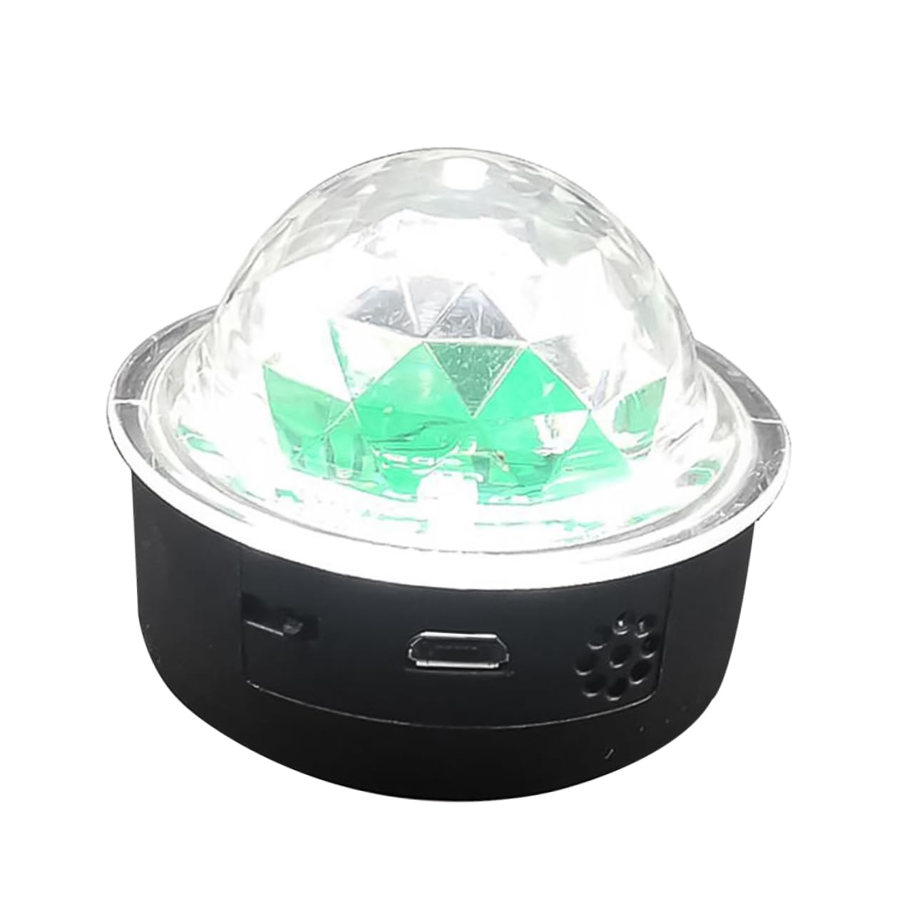 jojofuny Voice Control Stage Lamp Sound Activated Party Lights USB Disco Ball RGB Crystal Ball Portable Light