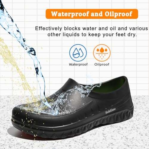 Mens and Womens Chef Shoes Anti Oil Splash/Slip Resistant/Waterproof Garden Shoes for Kitchens Nursing Working2