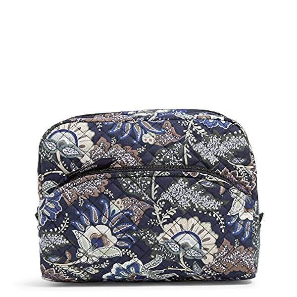 Vera Bradley Bolsa organizadora de Maquillaje de algodón Reciclado Grande para Mujer