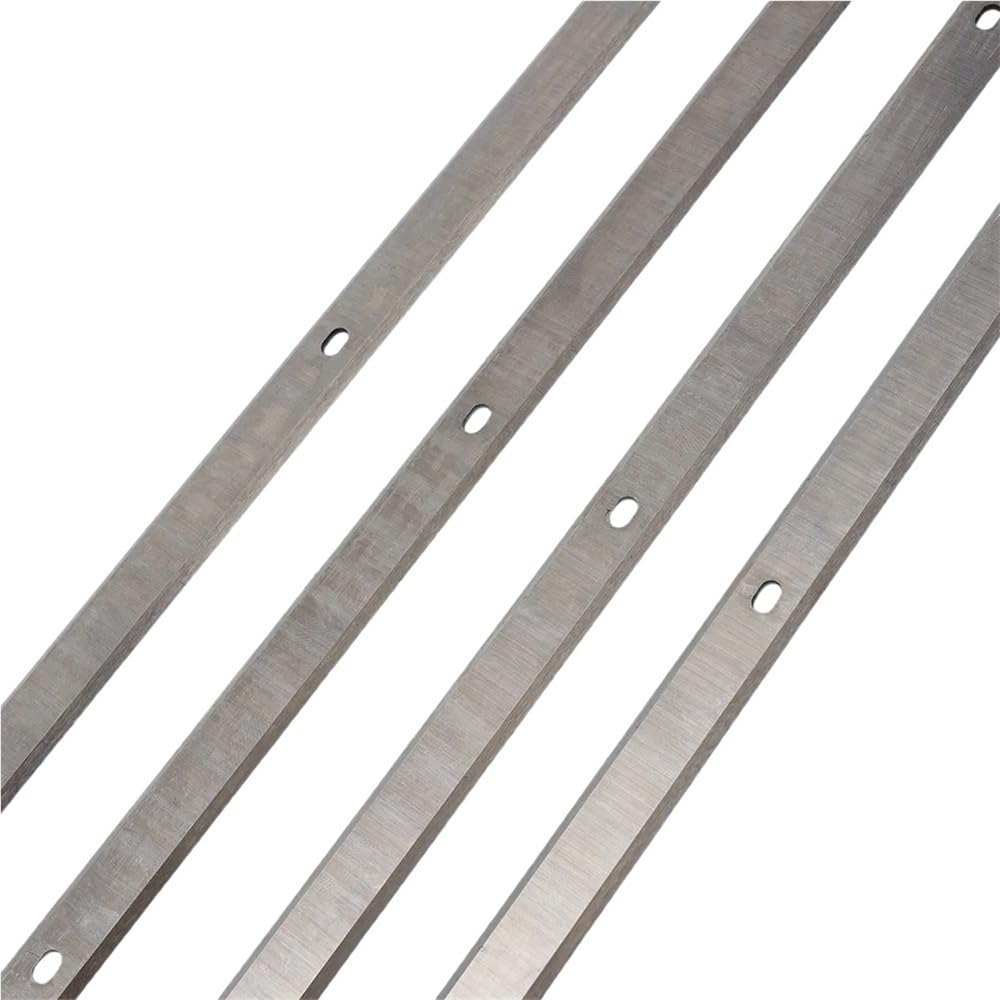 Juego de 4 cuchillas de cepilladora portátil HSS de 330 x 12 x 1,5 mm, de doble filo, for carpintería DH330 y DH316.