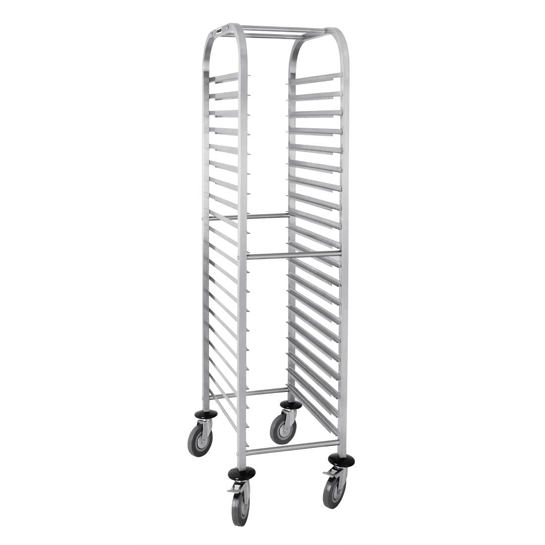 Vogue White Gastronorm Racking Trolley 557X380x1700mm Stainless Steel Catering