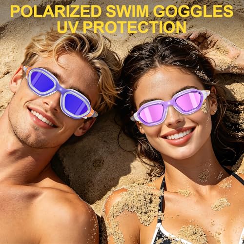 Image of Whale Swim Goggles Polarized Anti-Fog Lenses, Unisex | 100% UV Protection | Anti-Fog Goggles High Definition, Wide-Angle View
