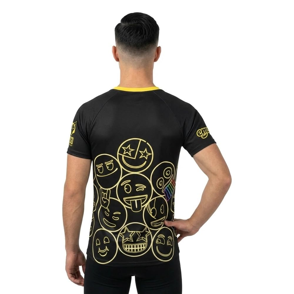 OTSO THINK SPORT Camiseta Running Hombre Neon Faces S