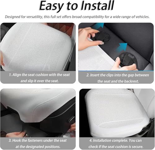 Funda de asiento delantero para Alfa Romeo Mito 2008-2018 en cuero protector 8