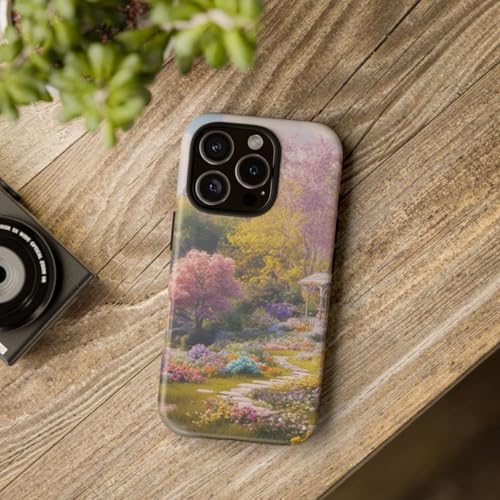 Cottage de jardin fleuri coque iPhone 16 Pro rigide mate - 4