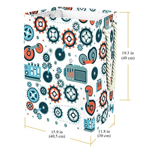Panier à linge avec poignée durable et axe mécanique de rangement pour dortoir