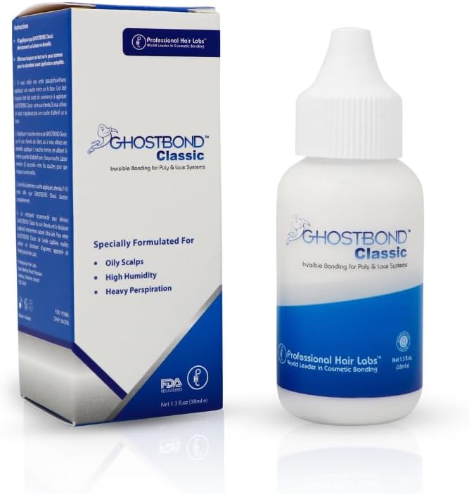 Professional Hair Labs Ghost Bond Classic Lace Wig Adhesive Hair Glue, 1.3 oz