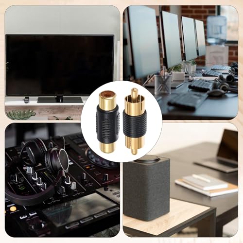 Adaptador RCA FdcZeyxior 6 unidades Coupler Macho y Hembra miniatura 5