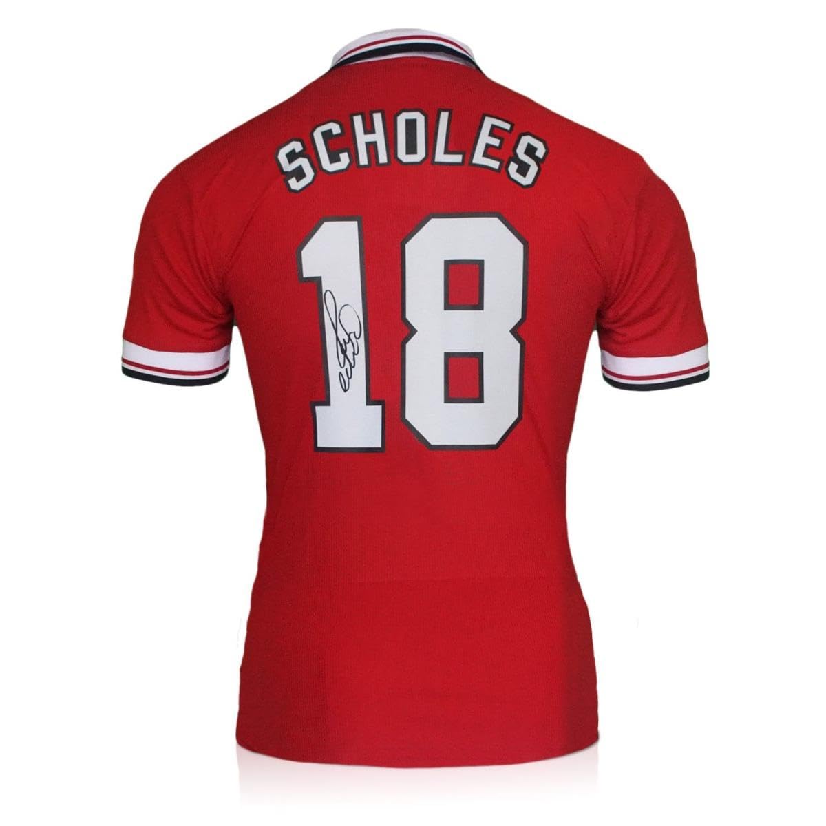 Paul Scholes Signed Manchester United 1999 League Soccer Shirt