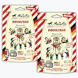 MSD MaSiDo maïs à pop-corn sucré premium d'Allemagne, maïs Butterfly en pack de réserve, sans OGM, vegan, sans gluten, sans lactose (2x 0,5 kg paquet sucré)