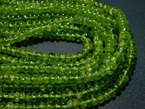 Peridot smooth rondelle fil de pierres précieuses AA pour exprimer votre art