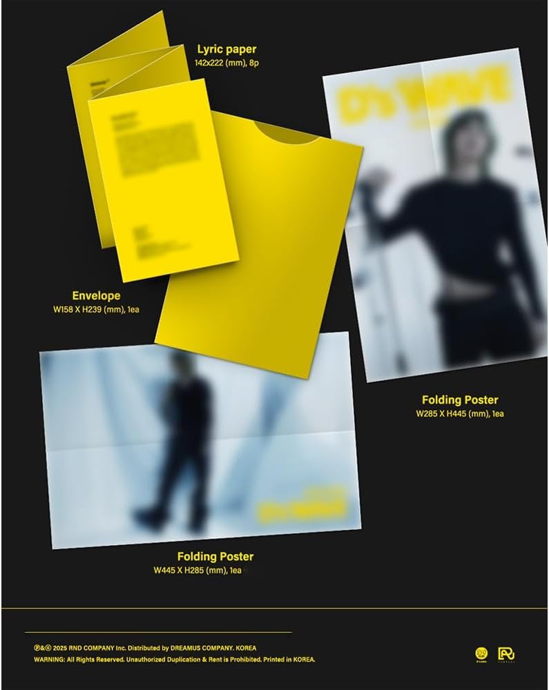 BIGBANG DAESUNG D’s WAVE [Yellow Ver.] 1st Mini Album + Extra Photocards