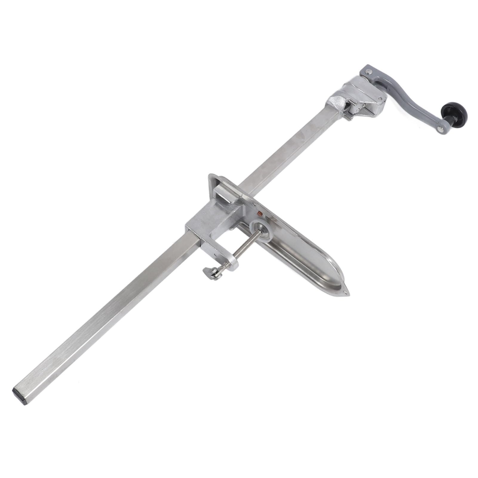 Abrelatas Comercial Abrelatas Manual de Mesa Industrial de Restaurante Resistente Base Acero Inoxidable Hierro Fundido 23,2 Pulgadas para Latas