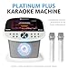 Singing Machine Platinum Plus – Wi-Fi Karaoke Machine for Adults & Kids with 2 Wireless Microphones, Bluetooth Party Speaker, Voice Effects, YouTube & Spotify Streaming – The Ultimate Party System