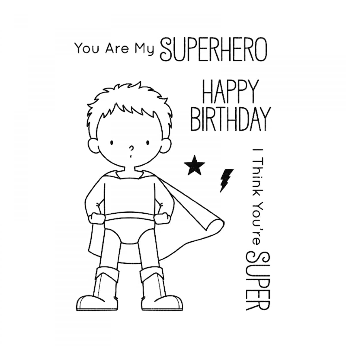 Cool Boys Dies and Stamp Sets for Card Making DIY Scrapbooking Embossing Stencil Die Cuts Punch Template Mould Happy Birthday Words Transparent Silicone Seal Stamp for Paper Crafting Handmade Crafts