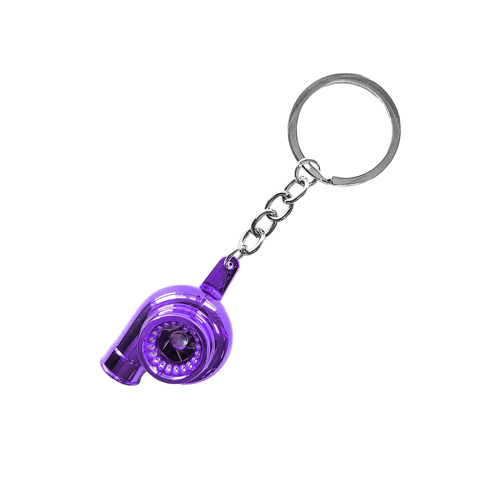 Augeny Car Turbo Keychain Creative Charming Polished Turbocharger Key Chain Mini Auto Turbo Key Ring Car Part Decoration