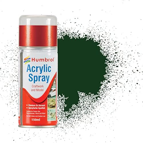 Humbrol AD6003 150ml Acrylic Spray Paint No. 3 Gloss (Brunswick Green)