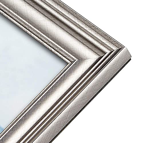 Lavie Home 5X5 Picture Frames (3 Pack, Silver) Square Photo Frame Set With High Definition Glass For Wall Mount & Table Top Display #TOP3