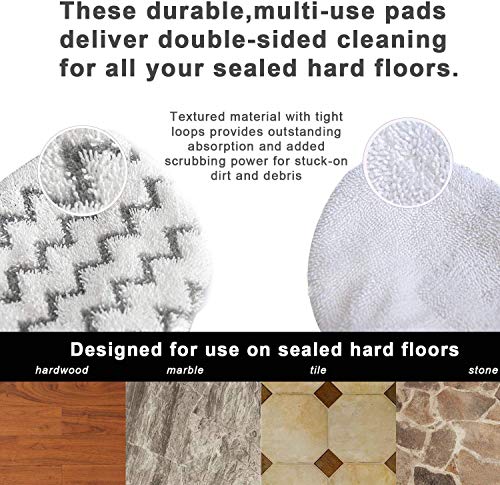 Itidyhome 4 Pack Replacement Pads For Bissell Powerfresh Hard Floor Steam Cleaner 1940 1440 1806 Series Steam Mop Compare To Part # 5938 & 203-2633 (4 Pack) #TOP2
