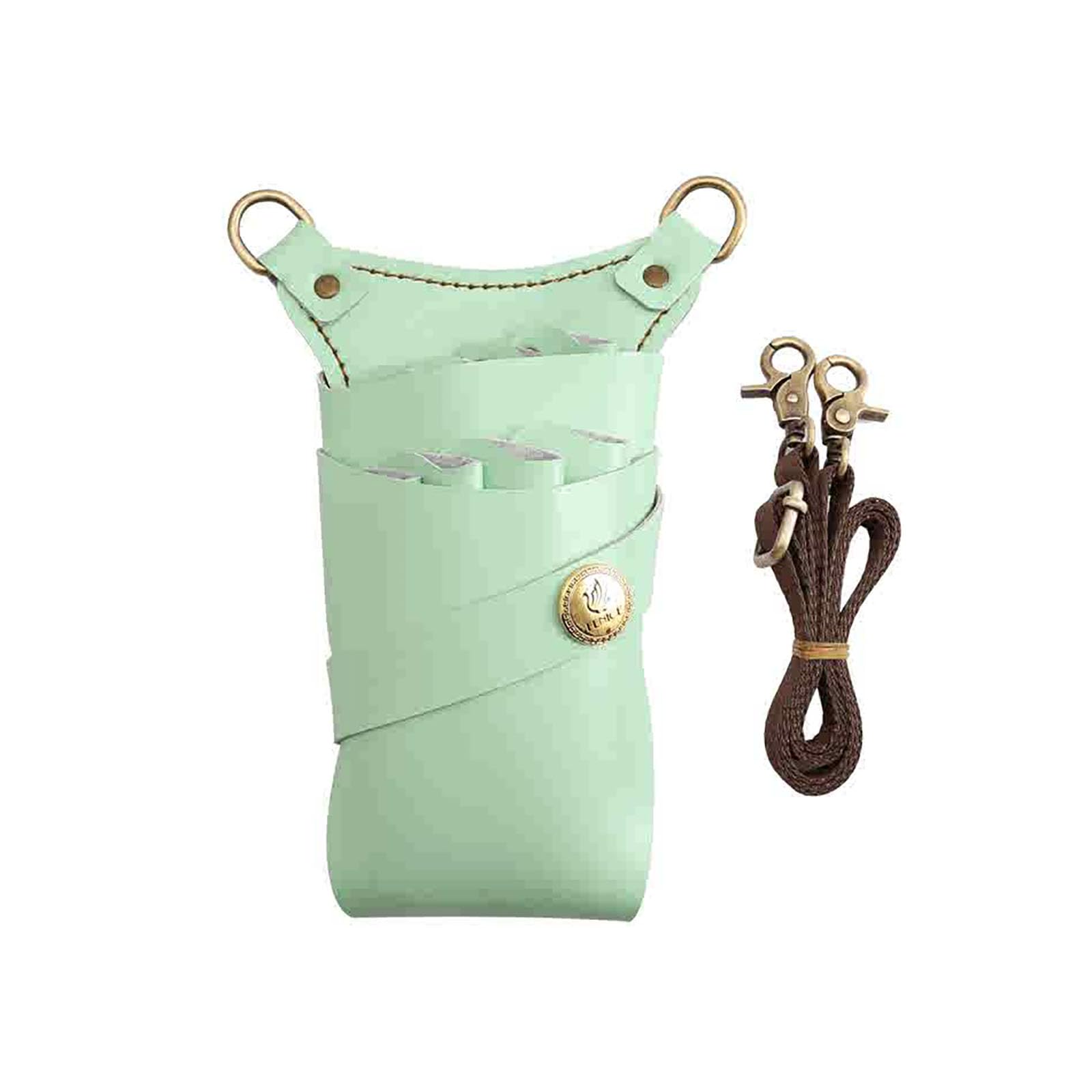 vrfvsdasAAS Hairdressing Tools Waist Bag, Shears Comb Holster with Waist Belt, Hairstylist Salon Spa Case for Hairdressers(Dark Green)