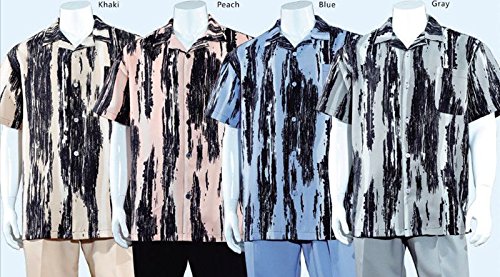 Fortino Landi Abstract Pattern Walking Suits W/Solid Pants in 4 Colors 29652