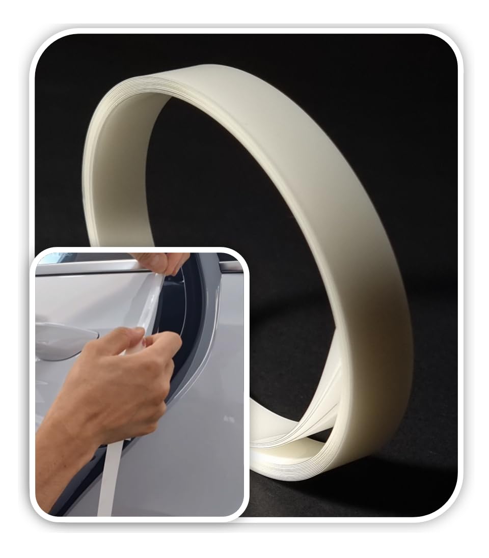 3M-4doors Car Door Edge/Entry Protector/Sticker/Guard, 3M-PPF(Paint Protection Film), Clear(Transparent), Anti Scratch, Universal Fit for Most Cars (Clear 0.5inx36in /4strips)