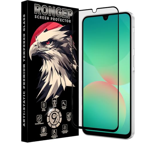 Rongep Samsung Galaxy A26 için Ekran Koruyucu 9H Sertlikte Anti-Static Temperli Cam A 26 Koruma Görüntü Kalitesini ve Dokunmatiği Etkilemeyen Çizilme ve Darbelere Karşı Samsung A26 Ekran Koruyucu