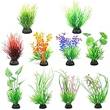 ✭Aplicar a: Plantas acuario artificiales para todos los peces deco. Adecuado para su hogar, oficina o acuario, traiga un mundo submarino realista a sus peces.