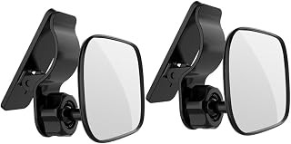 2pcs Baby Back Seat Mirror with 360 Degree Adjustable Suction Cup | Glass and Plastic Build, Wider Field of View, Compact Portable Design, for Car Back Seat Infant Use