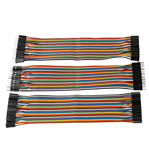 EDGELEC 120pcs 15cm Breadboard Jumper Wires Male to Male Multicolored Dupont Wire 5.9 inch 1pin-1pin 2.54mm Connector for DIY Arduino Raspberry PI 10 15 20 30 40 50 100cm Optional Ribbon Cables