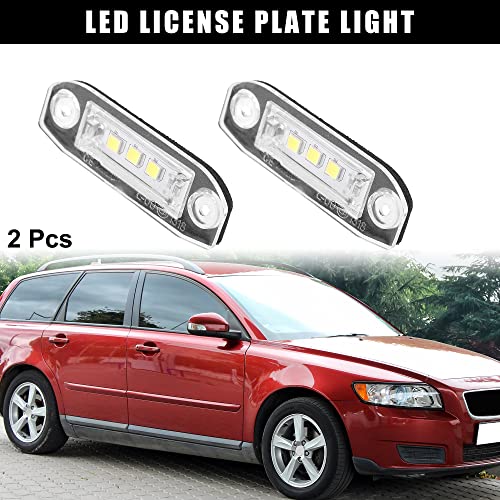 Bombillas LED matrícula soluciona luz amarilla coche S80 XC90 2