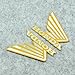 1 Paar Roller-Fahrrad-Motorrad-Aufkleber Fuel Tank Seitenflügel Emblem Badge Aluminum Aufkleber for Honda CB CBF CBR 600 650 1000 Aufkleber (Color : Gold)