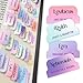 Only Zest 90 Christian Bible Tabs for Women, Teens & Kids - Assorted Colors - Large Print Laminated Labels - Bible Index Tabs for Church, Bible Study - Rainbow