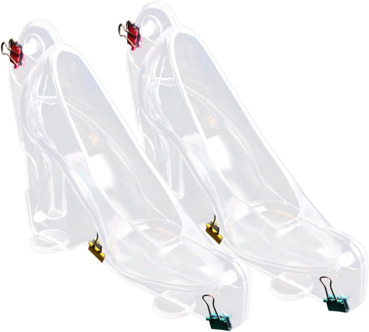 2pcs Large Clear High Heel Chocolate Mold Reusable Flexible Candy Molds for Baking Design for Easy Homemade Chocolates Practical Kitchen Tool for Candy Making