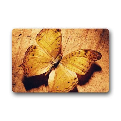 Shirley de Door mats  Felpudo, diseño de Mariposas Fondo Personalizado Felpudo (23,6 * 17,7)