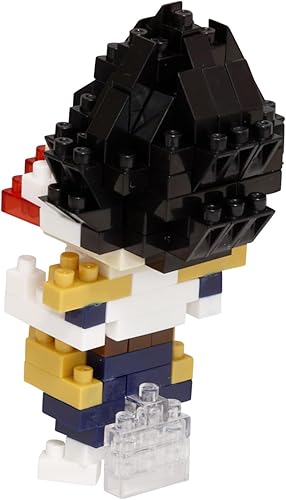 Miniatura 4 de nanoblock - Dragon Ball Z - Vegeta, kit de construcción de la serie de colección de personajes, color blanco